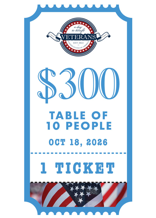 Table of 10 Ticket