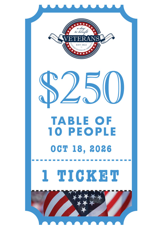 Table of 10 Ticket